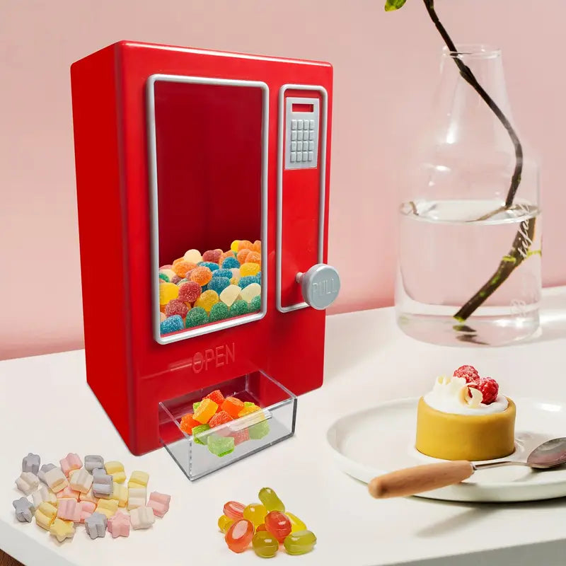 Retro Candy Machine; Classic Gumball Dispenser for Kids and Adults, Fun Decoration for Home or Office