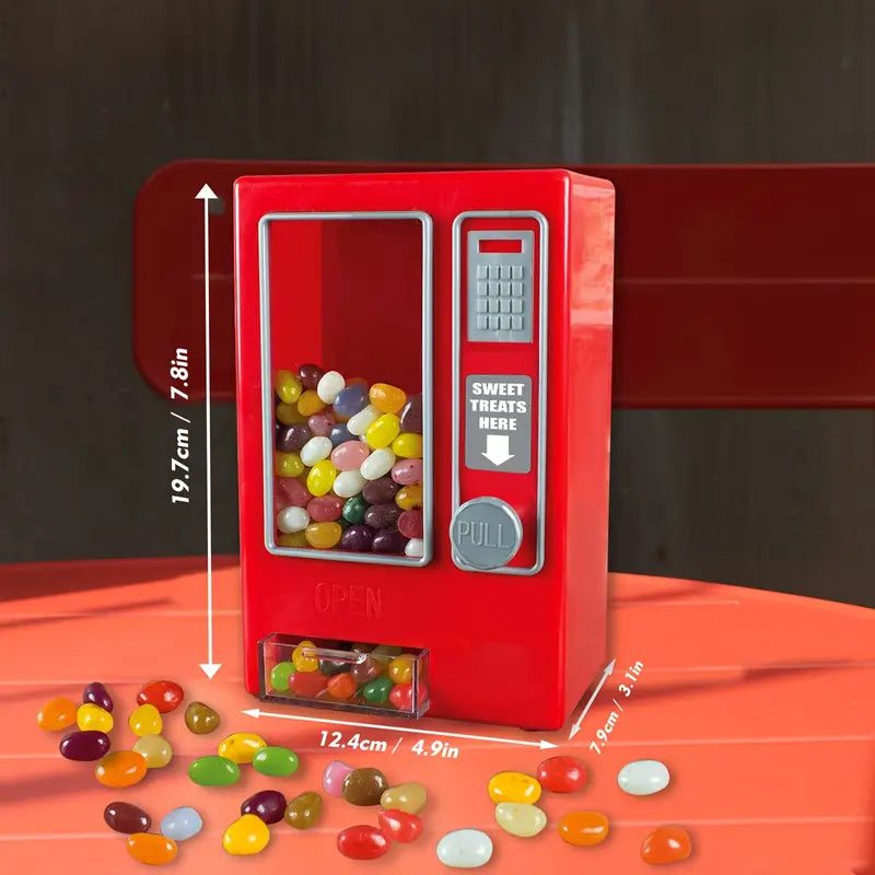 Retro Candy Machine; Classic Gumball Dispenser for Kids and Adults, Fun Decoration for Home or Office