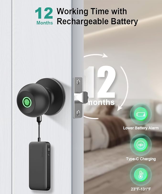Smart Fingerprint Door Lock – Keyless Security at Your Fingertips
