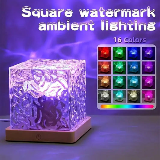 Aurora LED Light Projector – 16-Color Aurora Night Light with Remote Control, Wave Motion Effects, USB Powered, Ideal for Bedroom, Gifts & Relaxation