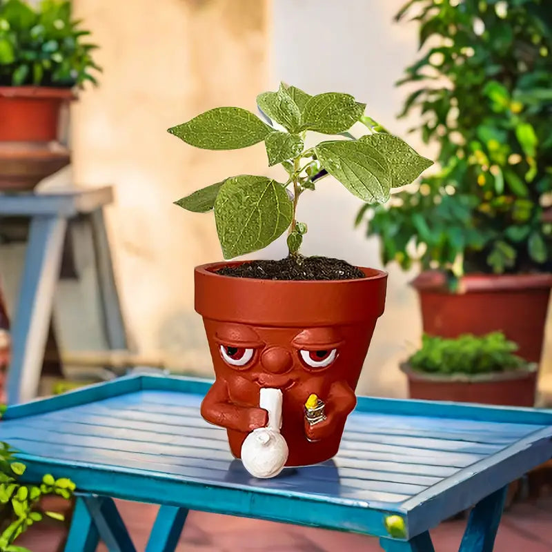 Tiny Plant Pot –  Cozy Decor for Succulents or Desk Plants
