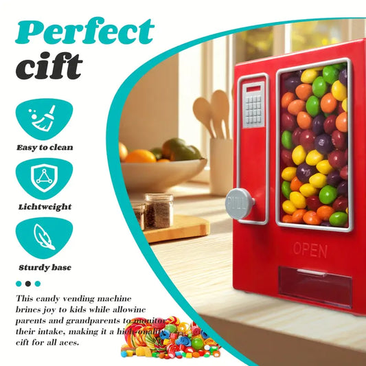 Retro Candy Machine; Classic Gumball Dispenser for Kids and Adults, Fun Decoration for Home or Office
